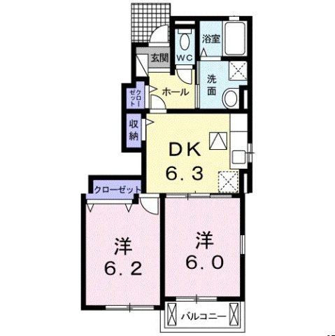 サンシャイン　エムツーの間取り
