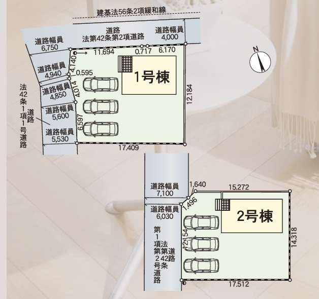 Cradlegarden　 小美玉市羽鳥　第12　1の前面道路含む現地写真|並列駐車可能で車庫入れラクラクです。気になる他の物件と合わせての現地ご案内も可能です。HPから、またお電話でも、お気軽にお問い合わせください。

