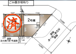 【区画図】 | 郡山市安積荒井2丁目新築一戸建て2棟