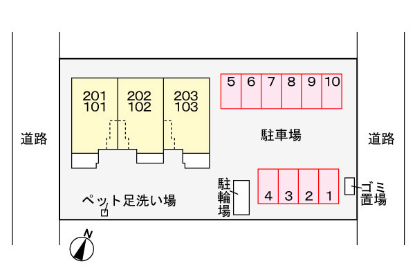 ルミナーレ　Ⅱの駐車場|駐車場