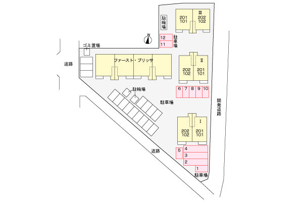 ヴェルジェ　Ⅱの駐車場|駐車場