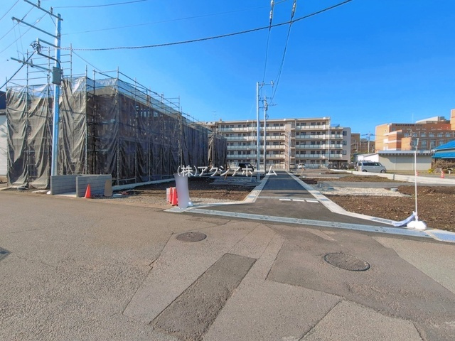 入間市下藤沢５丁目・全13棟　新築一戸建　7号棟　の前面道路含む現地写真|2026年4月3日撮影