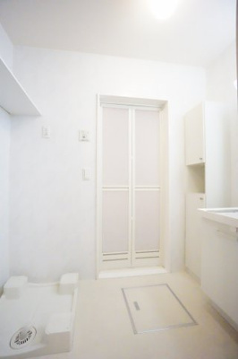 【洗面所】 | ハピネスⅡ | ※同物件・反転タイプの写真です。


