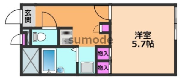 レオパレスリヴェルテの間取り