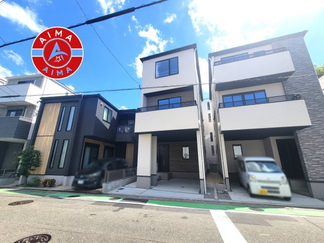 福岡市博多区那珂1丁目第1-2棟（1号棟）の外観|デザイン性のある外観です。