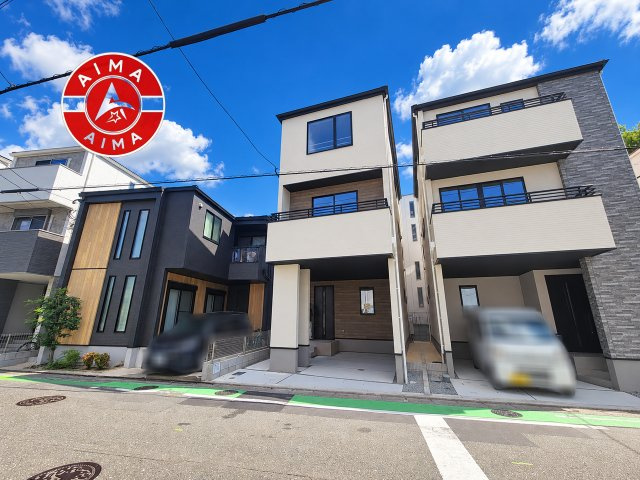 福岡市博多区那珂1丁目第1-2棟（1号棟）の外観|デザイン性のある外観です。