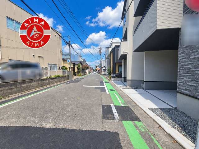 福岡市博多区那珂1丁目第1-2棟（1号棟）の外観|前面道路含む現地の写真です。