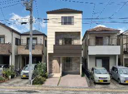 【外観】 | 東大阪市南上小阪　【1号地/全2区画】 | 【外観イメージパース】南向き☆ローン返済目安：月々約103686円（頭金0円、変動金利0.875％、返済期間40年、ボーナス払い無しで試算しています）