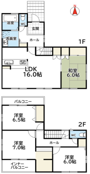 【間取り】 | 行田市持田　中古戸建　