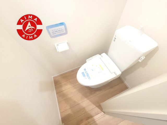 福岡市博多区那珂1丁目第1-2棟（2号棟）のトイレ|トイレ・ウォシュレット付。快適で衛生的な洗浄機能付温水シャワートイレです。