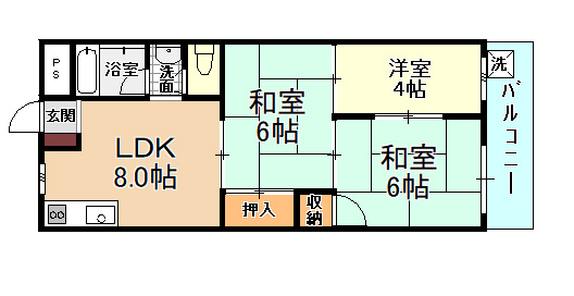 【間取り】 | 茶苑マンション