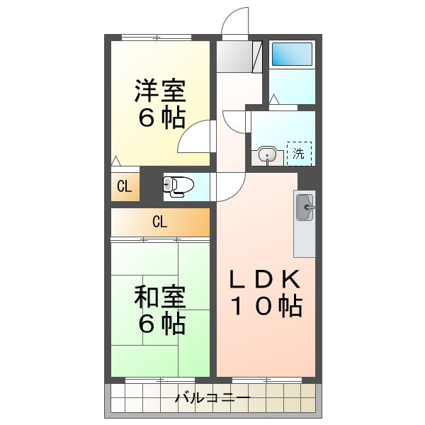 有瀬グランドハイツの間取り