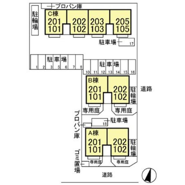 グランシャリオ　Cのその他|現地配置図。
