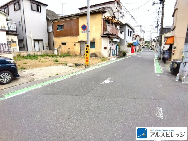 売地／富士見市水谷東４期　全１区画の前面道路含む現地写真|南側道路