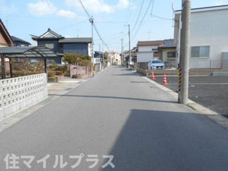 【前面道路含む現地写真】 | 郡山市富田町大徳南新築一戸建て3棟 | 前面道路含む現地写真です