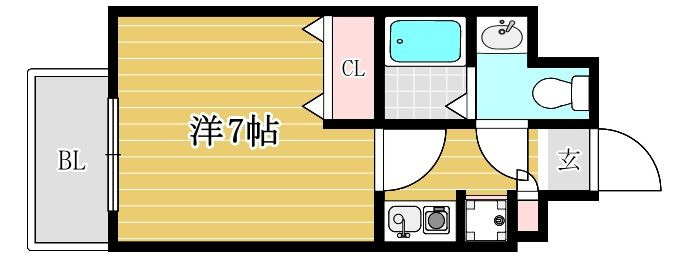ピュアドームヴィアーレ博多の間取り