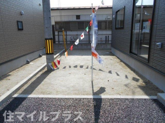 【庭】 | 郡山市富田町大徳南新築一戸建て3棟 | お庭の付いた物件です