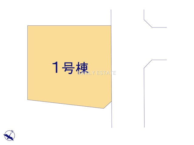 草加市手代3丁目 新築分譲住宅 の区画図