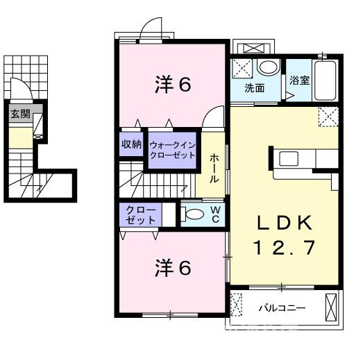 【間取り】 | ソラーナＳ　Ｃ