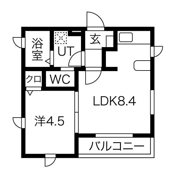 Caldo道徳公園　a　名古屋市賃貸　仲介手数料無料の間取り