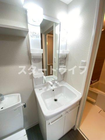 大阪市東淀川区淡路３丁目の賃貸マンションの洗面所