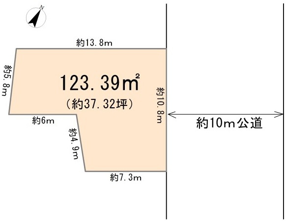 東松山市大谷　土地37坪の土地図