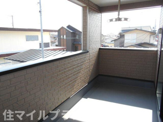 【バルコニー】 | 郡山市富田町大徳南新築一戸建て3棟 | 落ち着いた時間を過ごせるバルコニーです