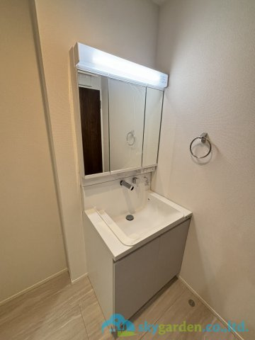 厚木市戸室5期　新築戸建　全2棟2号棟の独立洗面台