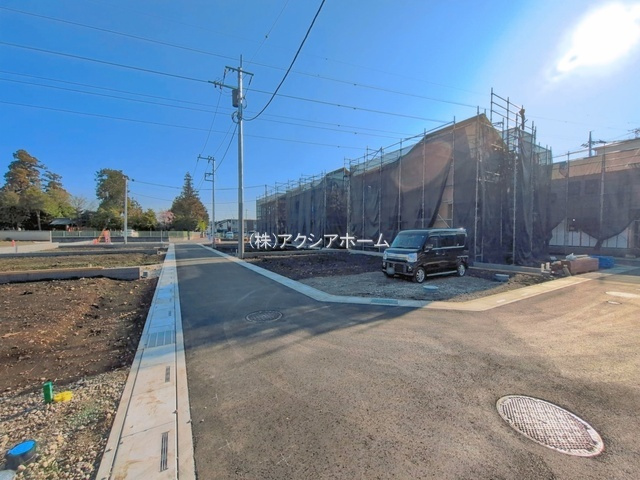 入間市下藤沢５丁目・全13棟　新築一戸建　9号棟　の前面道路含む現地写真|2026年4月3日撮影
