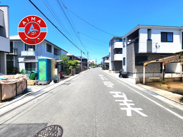 大野城市雑餉隈町2丁目第1-2棟（1号棟）の前面道路含む現地写真|前面道路です。