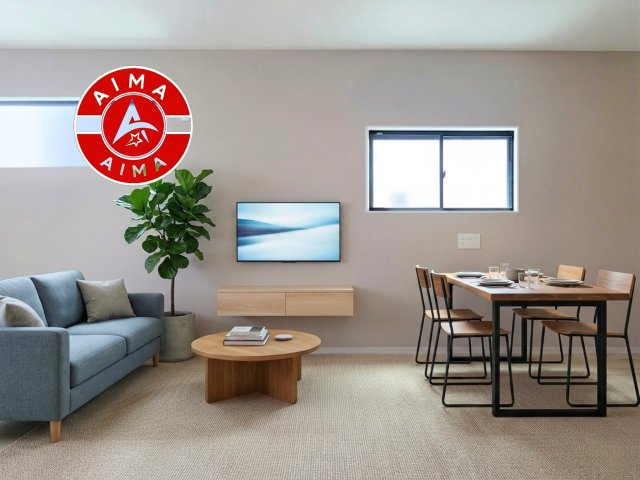 大野城市雑餉隈町2丁目第1-2棟（1号棟）の内観：施工例|明るく開放的なリビングダイニングは豊かな陽光が注ぎ込み、やすらぎの空間を演出してくれます。ご家族で楽しいひとときをお過ごし下さい。※家具はCGを合成したものです。