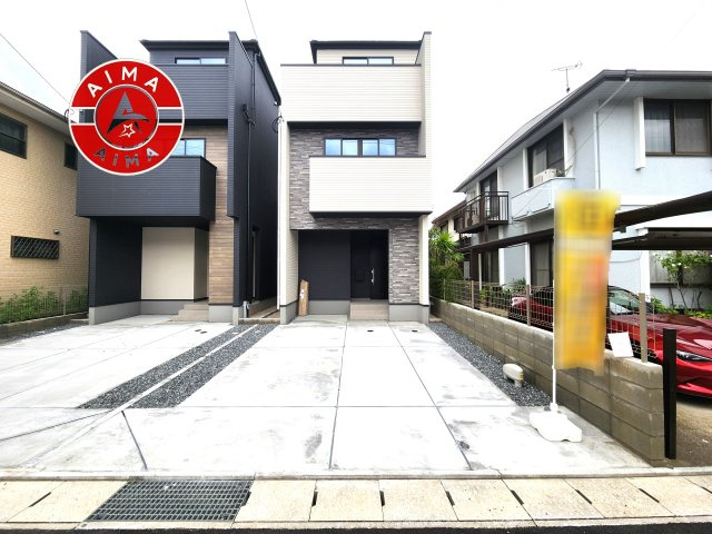 大野城市雑餉隈町2丁目第1-2棟（1号棟）の外観|デザイン性のある外観です。