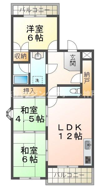 リバーグリーン藤村の間取り