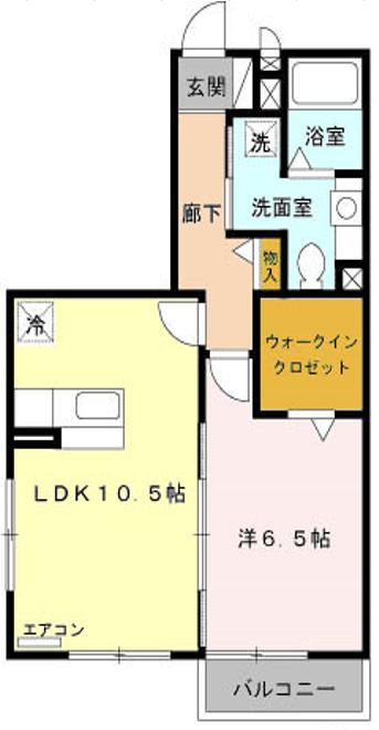 ソレアードⅡの間取り|オートロック完備♪