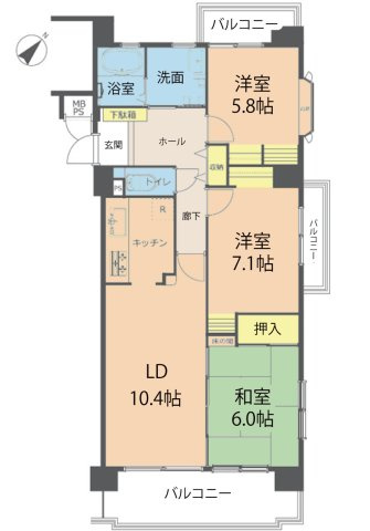 ロイヤルクリスタル東本浦の間取り