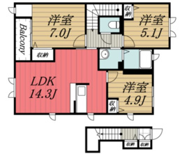 【間取り】 | アプロディール　A