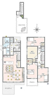 【間取り】 | 【仲介手数料無料！！】日野市西平山3丁目　新築戸建て（全4棟）4号棟　4980万円