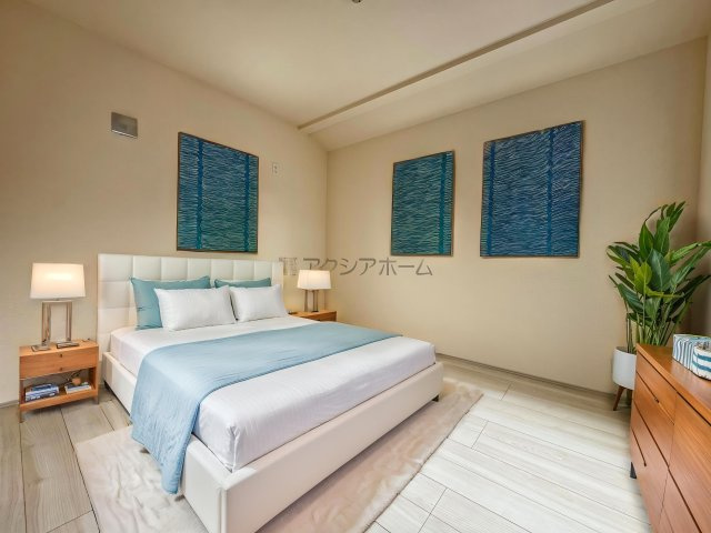 入間市下藤沢５丁目・全13棟　新築一戸建　12号棟　の寝室|2F洋室5.25帖（家具はCG画像での表示になります）