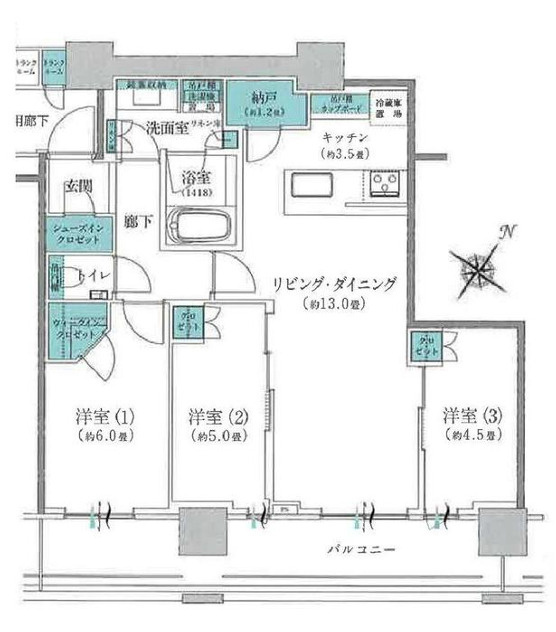 Brillia THE TOWER TOKYO YAESU AVENUEの間取り