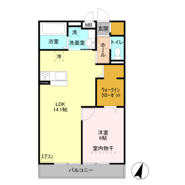 グリーンガーデンの間取り|間取り図です。