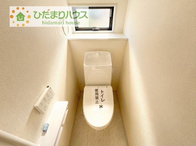 【トイレ】 | 第1常総市相野谷町　新築戸建　2号棟 | トイレは1F、2F共に完備！取り合いになることがありませんね(^^)/