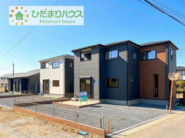 【外観】 | 第1常総市相野谷町　新築戸建　2号棟 | デザイナーズのようなお洒落な外観です(^^♪