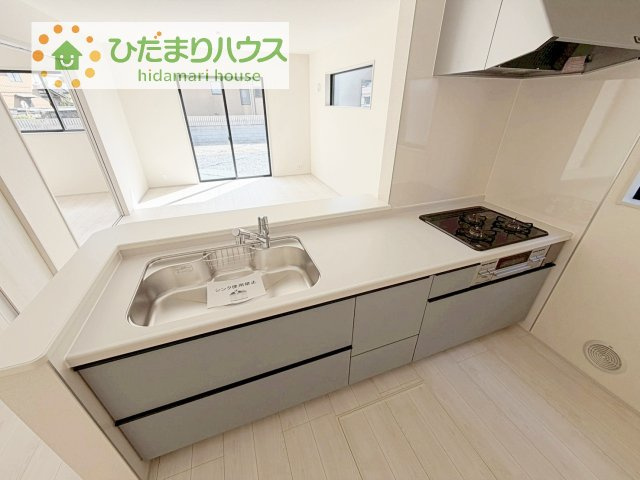 【キッチン】 | 第1常総市相野谷町　新築戸建　2号棟 | LDKと一体の空間を演出してくれる、オープンキッチン!(^^)!