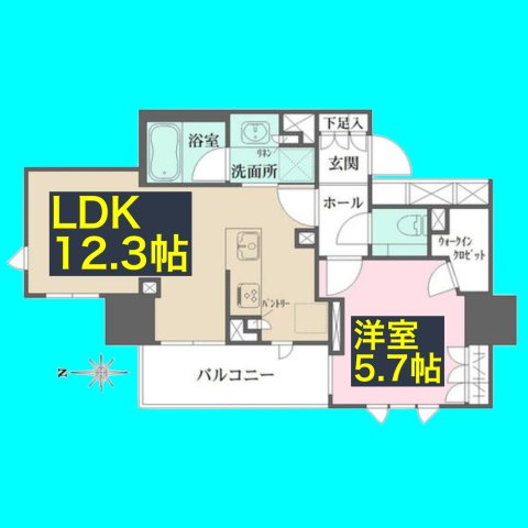プラウドタワー栄の間取り