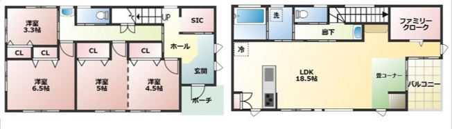 【間取り】 | 西区島崎3丁目