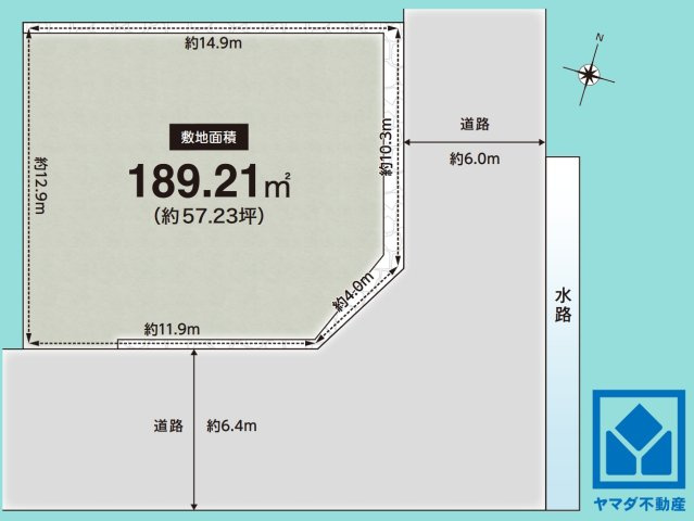 西宮市生瀬高台　TypeAの土地図
