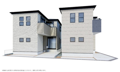 【外観パース】 | 西宮市　鳴尾町２丁目　新築戸建