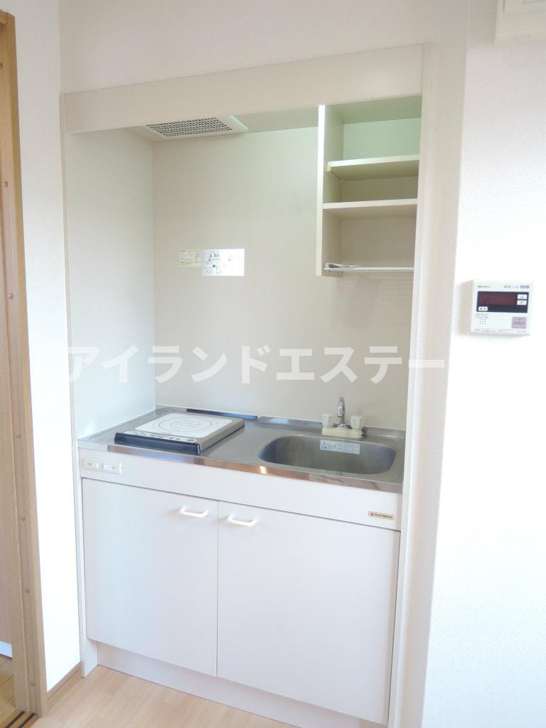 ペアレフルカワ　駅近　ネット1M無料　最上階　角部屋のキッチン