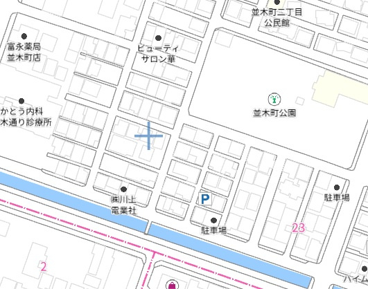 【地図】 | 並木町土地（古家あり）