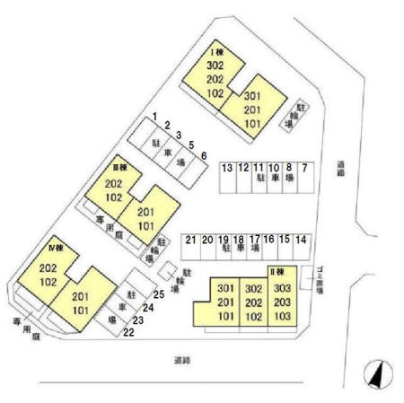 プワールおおたかの森　Ⅱの区画図